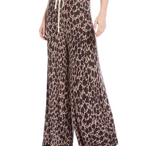 Free People Animal print palazzo pants
